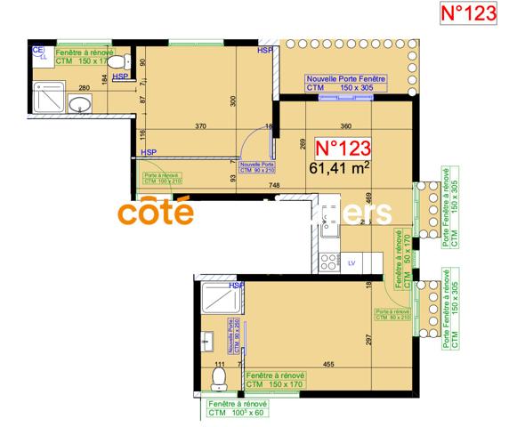 Vente Appartement50,78 m² - 3 Pièces - LE GOSIER (97190)