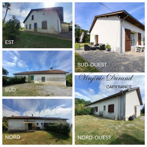 Authentique ancien corps de ferme divisé en deux habitations sur plus de 3,4 hectares - SAINT ANDRE DE SEIGNANX (40)