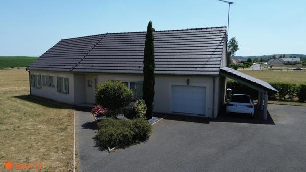 Pavillon de plain-pied - 3 chambres - 124 m²