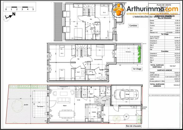 Vente Maison de ville 6 pièces 149 m2 à Suresnes