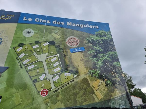 Terrain viabilisé 557 m² SAINT HILAIRE DE RIEZ