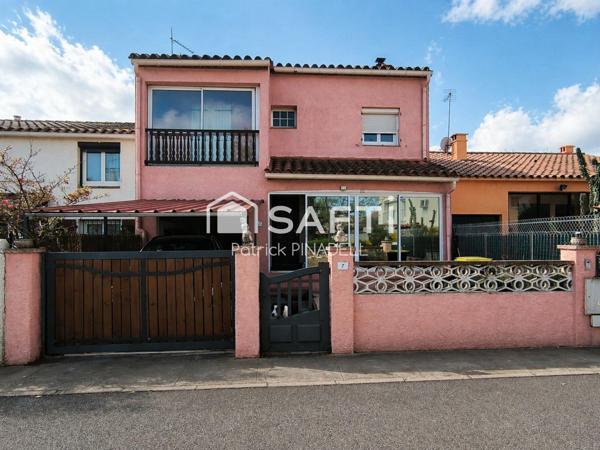 Maison type T4, 2 faces, 3 chambres, cuisine, pièce de vie, garage, jardin