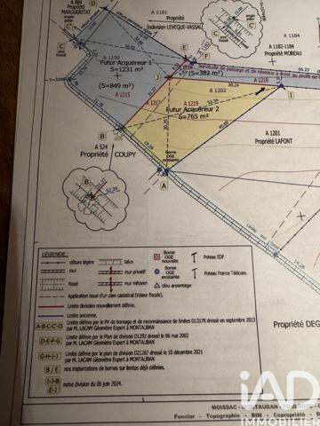 Terrain à vendre 849 m² Léojac