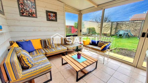 Maison familiale lumineuse avec véranda et jardin impeccable – 127 m² – 4 chambres- espace camping car