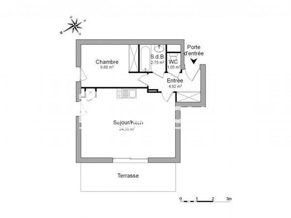 Location Appartement 2 pièces 43.13 m² - RUE DES VERGERS Thoiry 01710