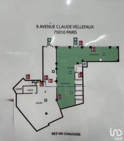 Location local d’activité 543 m² Paris 10