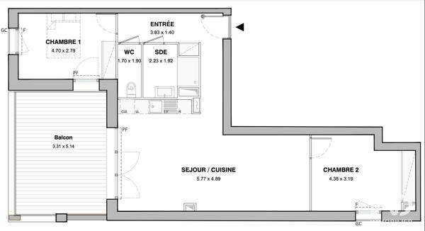 Appartement (neuf) à vendre 3 pièces 76 m² Montpellier