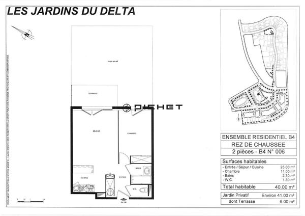 Appartement 2 pièces 40 m²