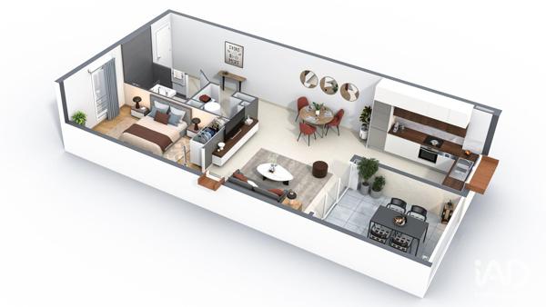 Appartement à vendre 2 pièces 65 m² LE PITON-SAINT-LEU