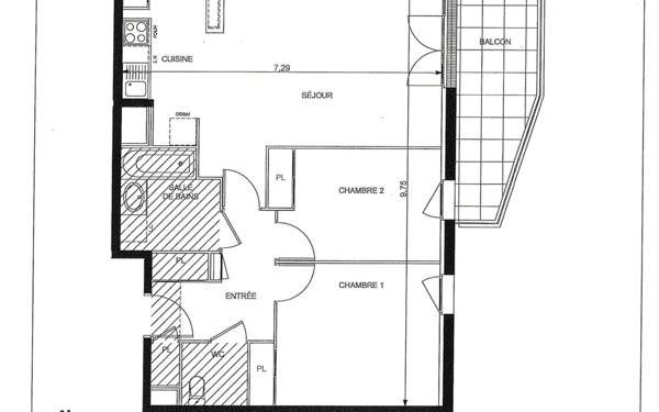 Appartement à vendre    3 pièces • 65,73 m2 Toulouse