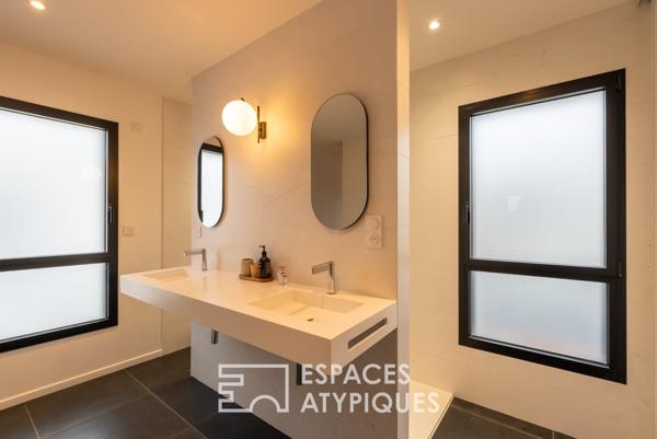 Maison d’architecte esprit Loft et sa piscine, au coeur de Cesson-Sévigné