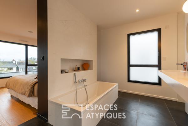Maison d’architecte esprit Loft et sa piscine, au coeur de Cesson-Sévigné