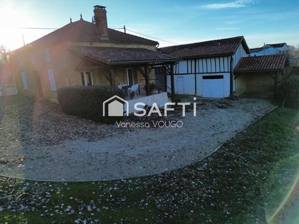 Maison de village avec 2 chambres, grande pièce a vivre et dépendances sur un terrain d'environ 3000m2