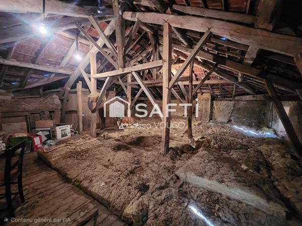 Maison de village avec 2 chambres, grande pièce a vivre et dépendances sur un terrain d'environ 3000m2