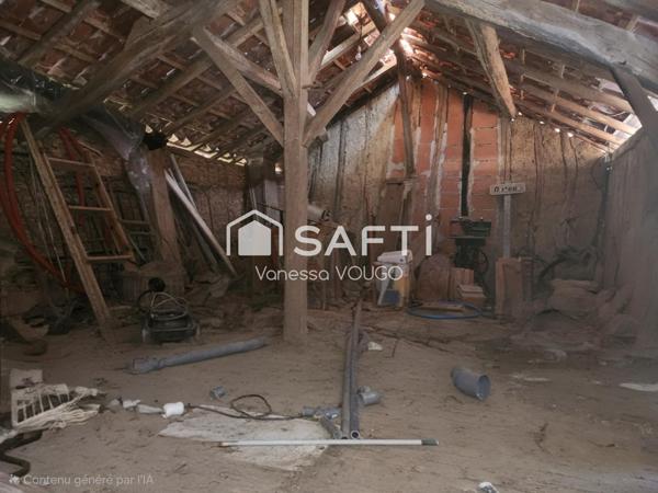 Maison de village avec 2 chambres, grande pièce a vivre et dépendances sur un terrain d'environ 3000m2