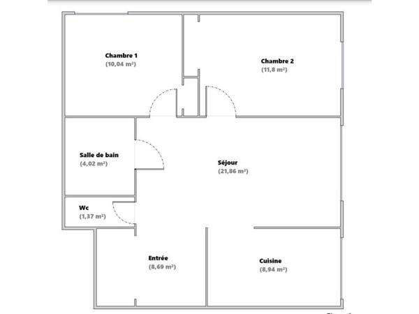 Appartement 3 pièces - 67 m²