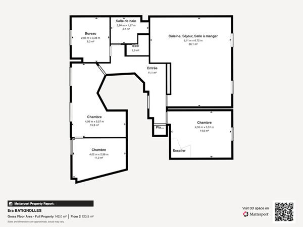 Coup de coeur ? Appartement familial 120m² traversant, 5/6 pièces ? Rue Legendre
