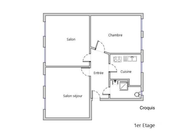 Appartement à vendre 3 pièces 58 m² Paris 10