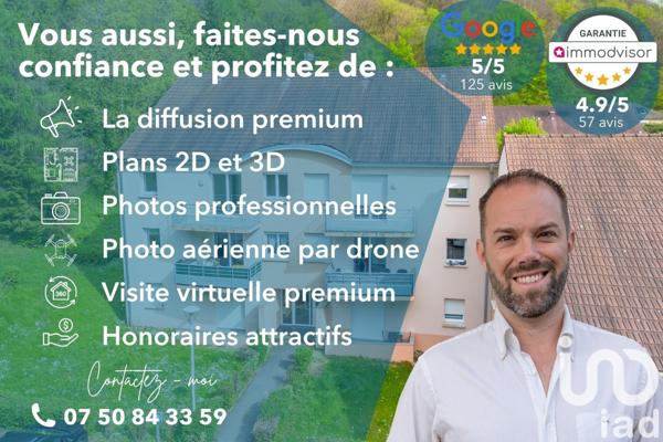 Appartement 3 pièces de 55 m² à Bavans (25550)