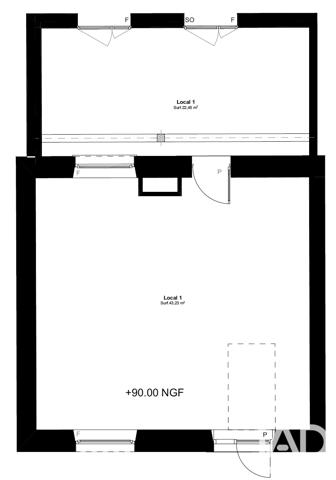 Murs commerciaux  à vendre 66 m² Brie-Comte-Robert