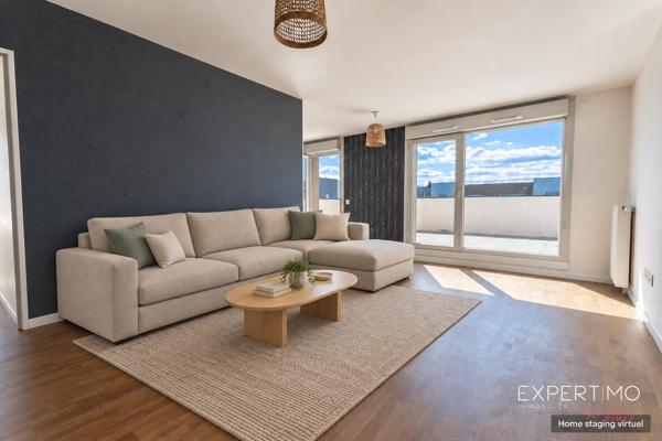 APPARTEMENT 4 PIÈCES AU DERNIER ÉTAGE – GRANDE TERRASSE – 3 CHAMBRES – 2 PARKINGS