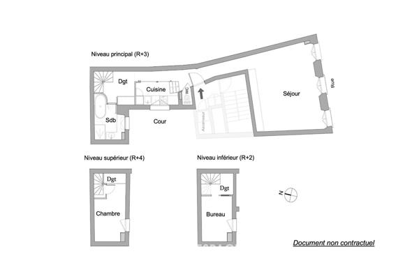 Lumineux appartement rénové par architecte – Quartier Sentier