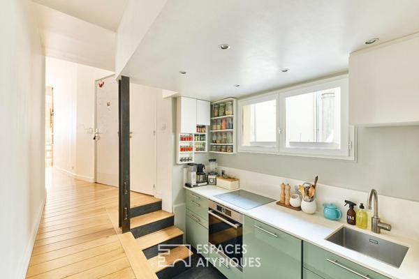 Lumineux appartement rénové par architecte – Quartier Sentier