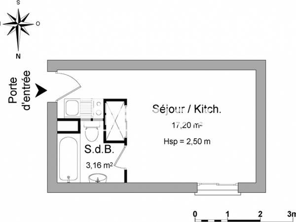 Location Studio 20.36 m² - 4 RUE JEAN GIRAUDOUX Villers Les Nancy 54600