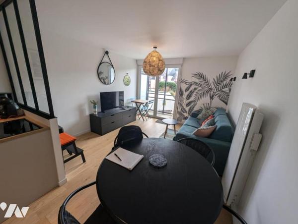 Perros-Guirec – Trestraou / Appartement T1 bis – Plage à 100 m – Parking privé
