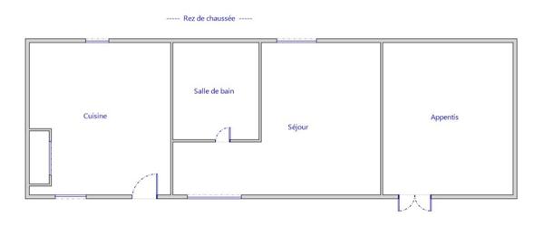 Maison de plain pied 39 m²