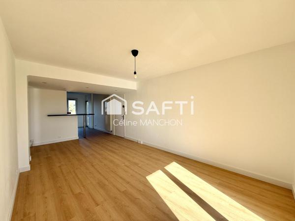 T3 traversant de 68 m2 - Balcons - Garage et cave