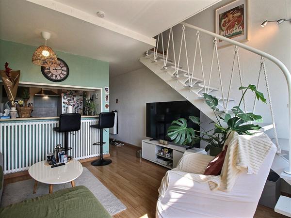 Appartement T2 bis avec balcon parking au pied de la résidence