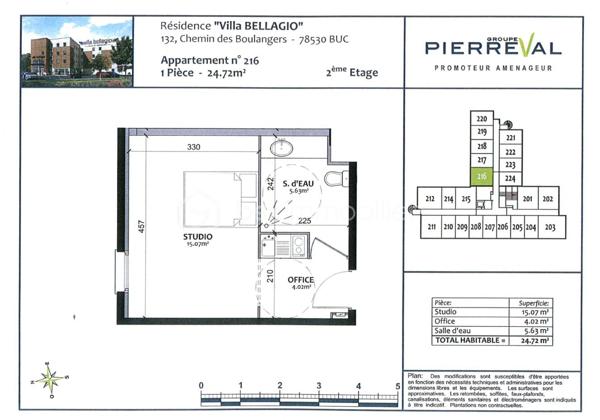 Appartement de 25,15 m²