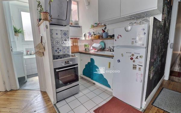 Appartement à vendre    2 pièces • 34 m2 Paris 19