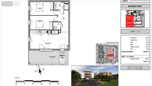 Appartement à vendre à Mont-de-Marsan dans les Landes (40000), ref : 1005652