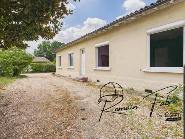Maison en pierre avec 2 chambres, cadre bucolique et très grand garage