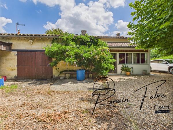 Maison en pierre avec 2 chambres, cadre bucolique et très grand garage