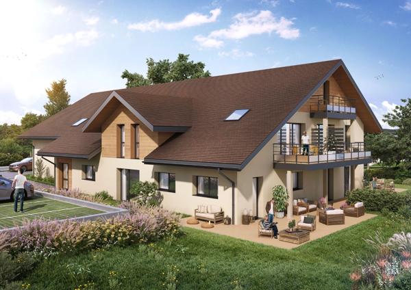 Appartement à vendre 3 pièces duplex en dernier étage MARLIOZ (74)