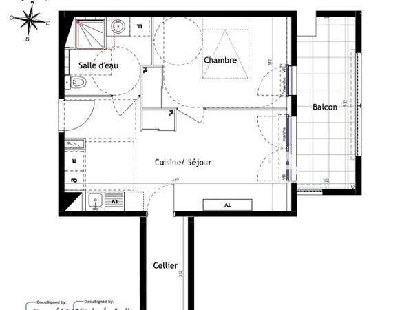 Location Appartement 2 pièces 44.1 m² - 90 CHEMIN DU MAS DE TESTE Nimes 30000