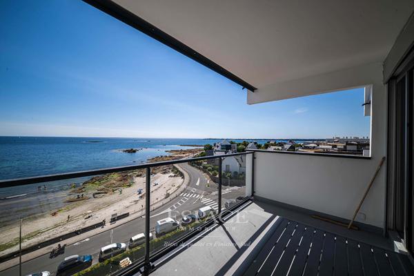 À vendre, dans le triangle d'or Concarnois - face à la mer : appartement 2 pièces avec terrasse