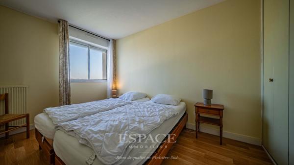 À vendre, dans le triangle d'or Concarnois - face à la mer : appartement 2 pièces avec terrasse