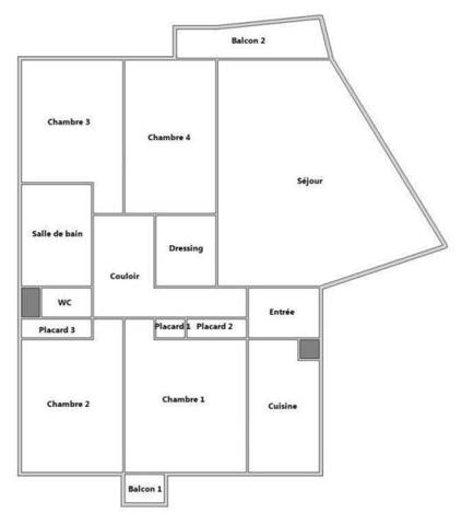 Appartement 5 pièces - 44300 Nantes -  Beaujoire - Saint-Joseph