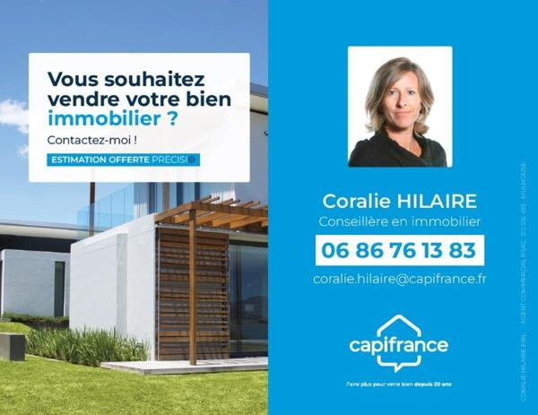 Dpt Haut-Rhin (68), à vendre  appartement T2 de 55,42 m²  :  Bel appartement en Dernier Étage avec Balcon couvert Orienté Sud