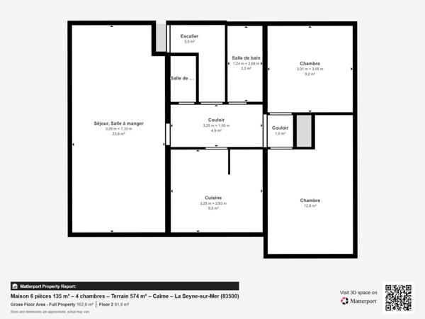 Maison 6 pièces 135 m² – 4 chambres – Terrain 574 m² – Calme – La Seyne-sur-Mer (83500)