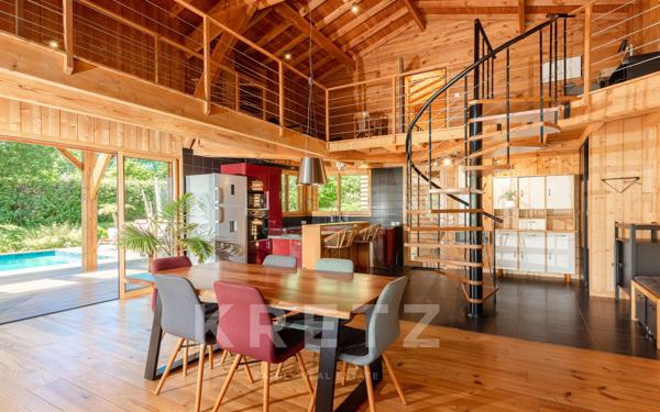 Villa contemporaine en bois – Élégance naturelle, calme et vue montagnes – 15 minutes de Bayonne