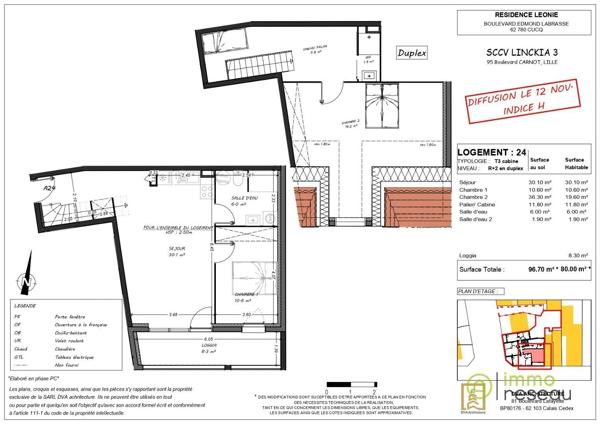 Appartement en frais réduits à CUCQ (62780)