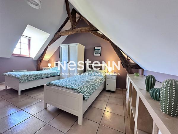 Vente propriété de charme dans la Vallée du Loir avec maison principale de 104 m² et gîte indépendant de 44 m², grand terrain verdoyant à Vaas (72500)