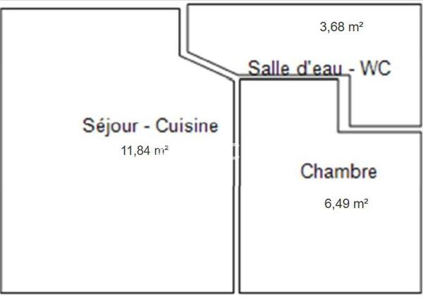 Appartement 2 pièces - 22 m²