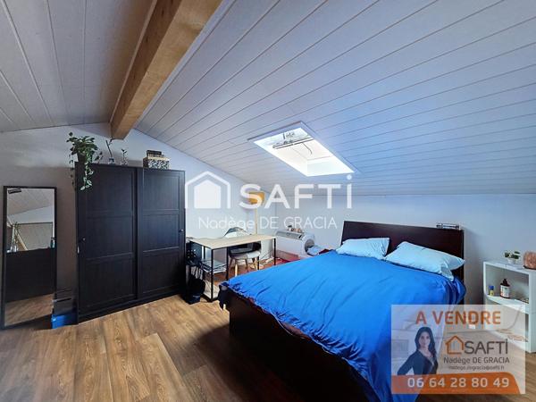 Maison T6 144 m2 avec piscine & garage centre Baziege