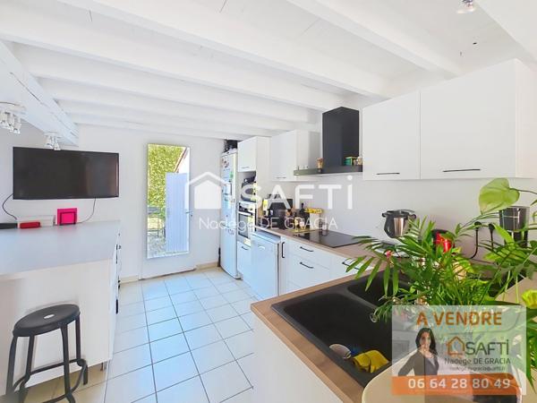 Maison T6 144 m2 avec piscine & garage centre Baziege